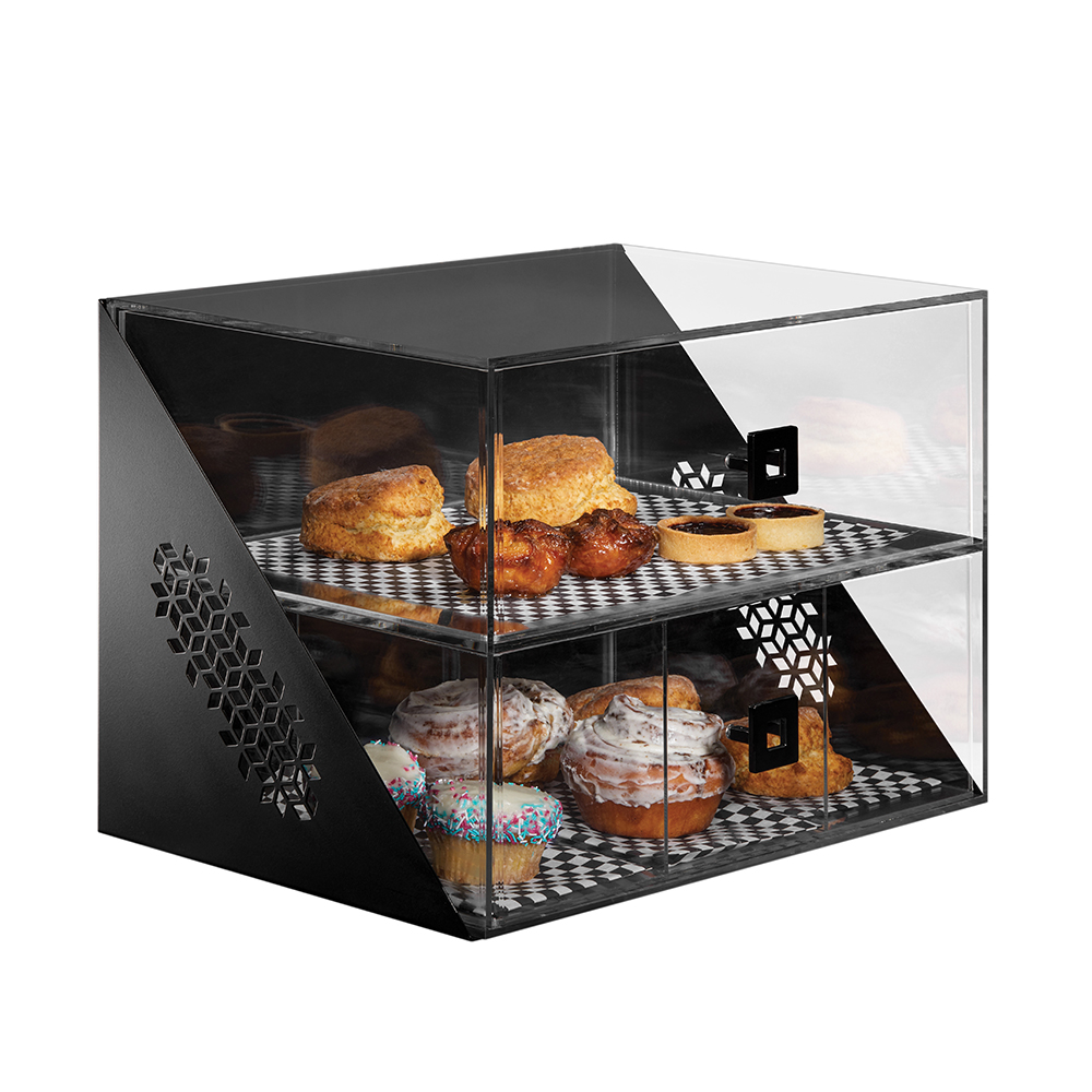 rosseto-mosaic-bakery-vitrine-breit-2-schubladen-schwarz-matt-bd144 image 1