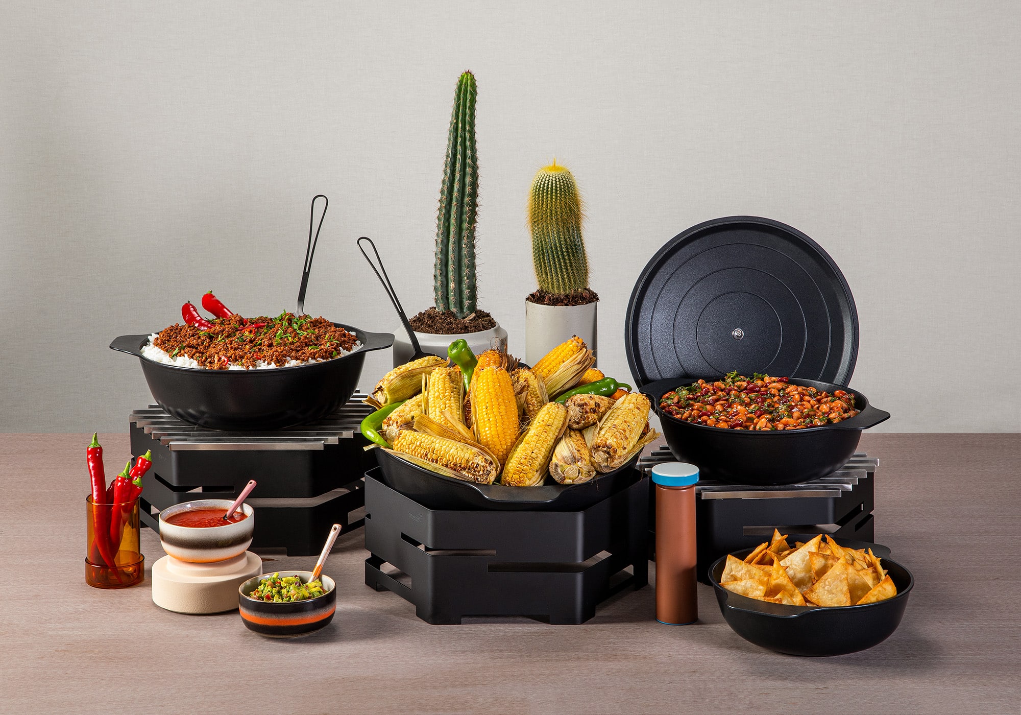rosseto-cooklite-cw007bk-casserole-schwarz-aluguss-mit-deckel image 3