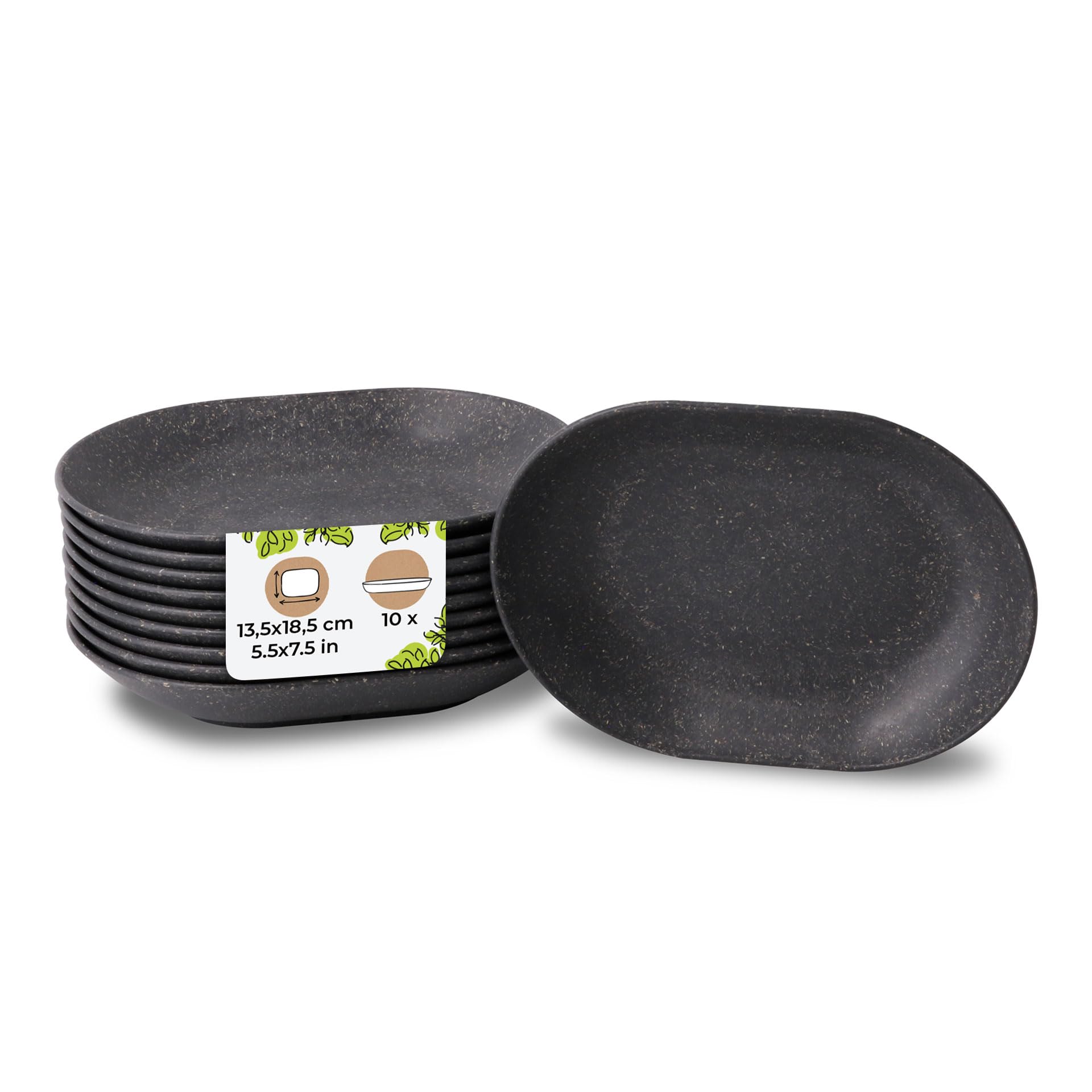 biozoyg-mehrwegschalen-oval-13-5x18-5-cm-10-st-ck-snackschalen-pfeffergrau image 1