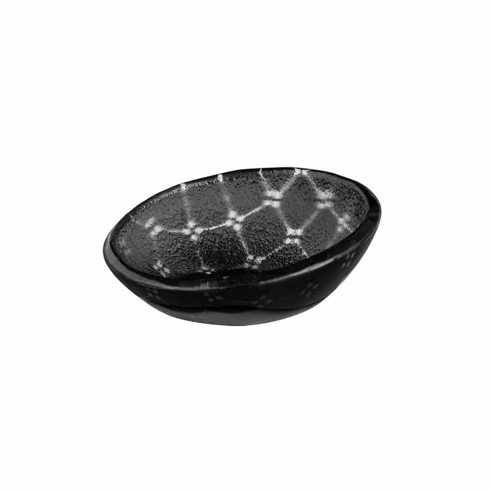 rosseto-kalderon-zenit-black-glasschale-mini-flach-rund-12er-set-gls053b image 1