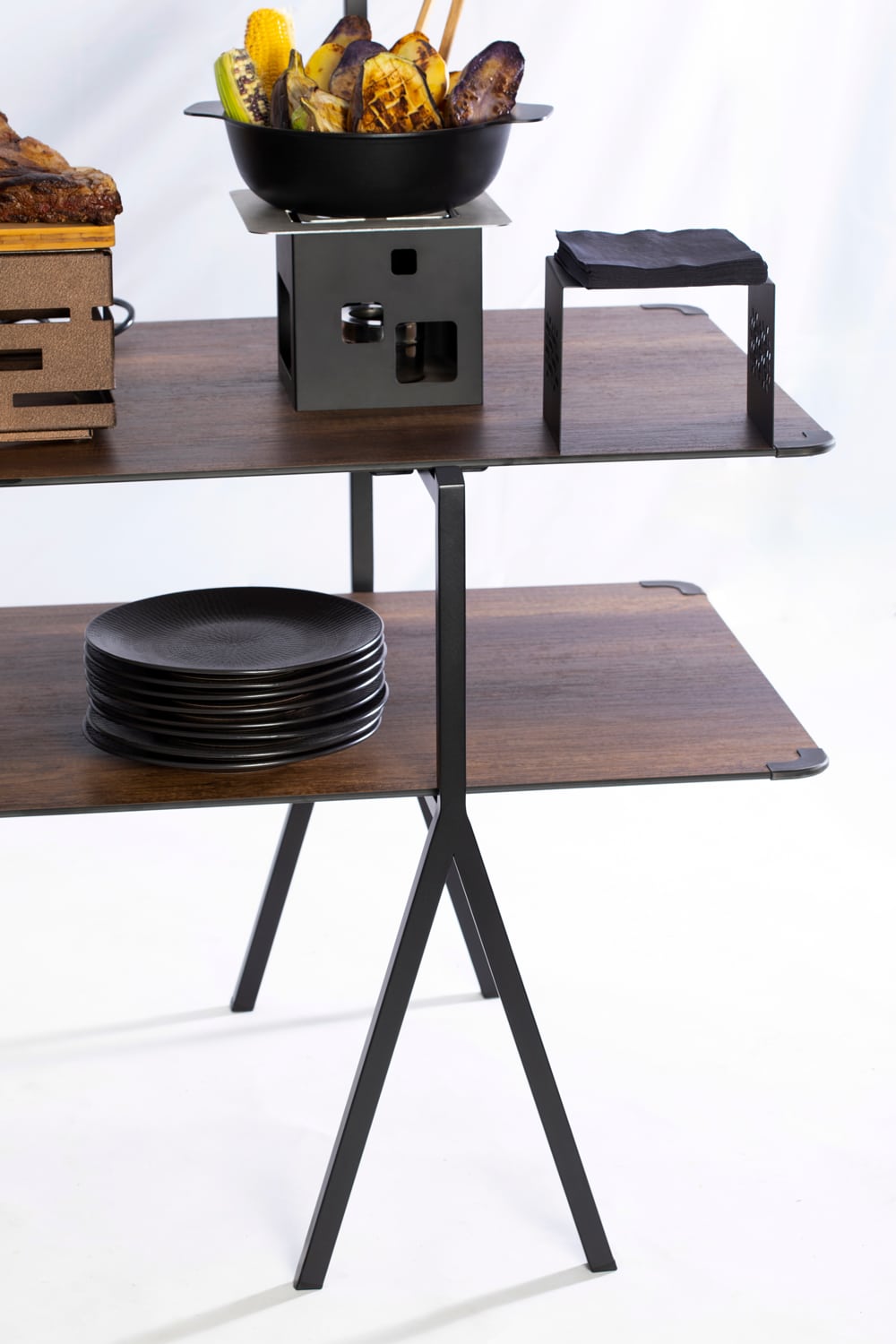 rosseto-modulite-walnut-rechteckiges-hpl-tischregal-mt-200w image 2