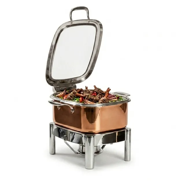 rosseto-gwd295k-gr-le-dish-gold-chafing-pot-4-2-qt-eckig-mit-rahmen image 1