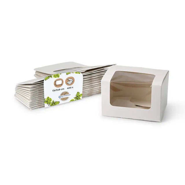 biozoyg-cupcake-box-patisserie-schachtel-13x11-cm-8-cm-hoch-mit-sichtfenster-400 image 1