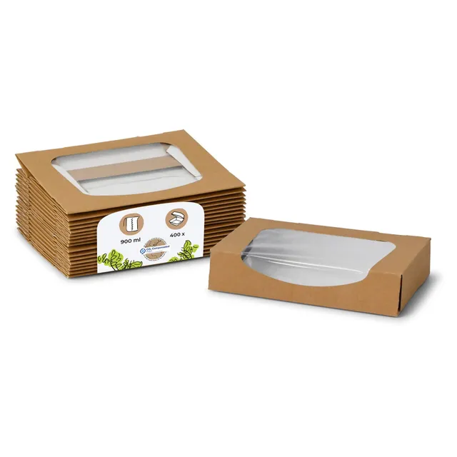biozoyg-bio-karton-schachteln-mit-sichtfenster-900-ml-take-away-box-400-st-ck image 1