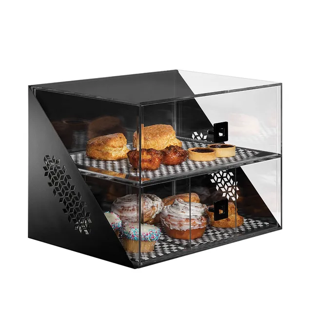 rosseto-mosaic-bakery-vitrine-breit-2-schubladen-schwarz-matt-bd144 image 1