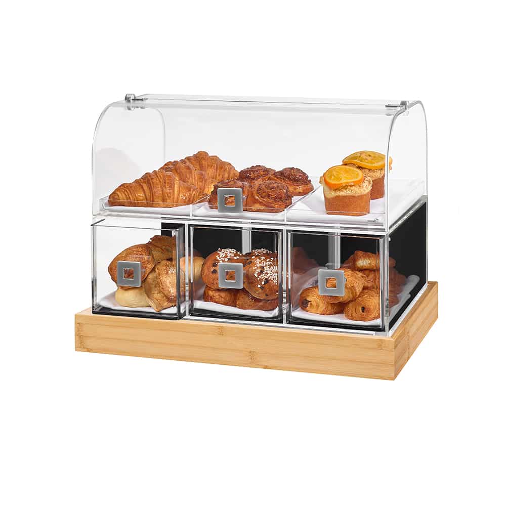 rosseto-bd141-bakery-vitrine-mit-schublade-und-bambus-basis image 1