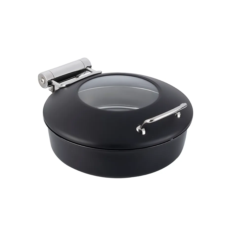 rosseto-vista-black-round-chafing-topf-4-22-qt-aufsatz-topf image 1