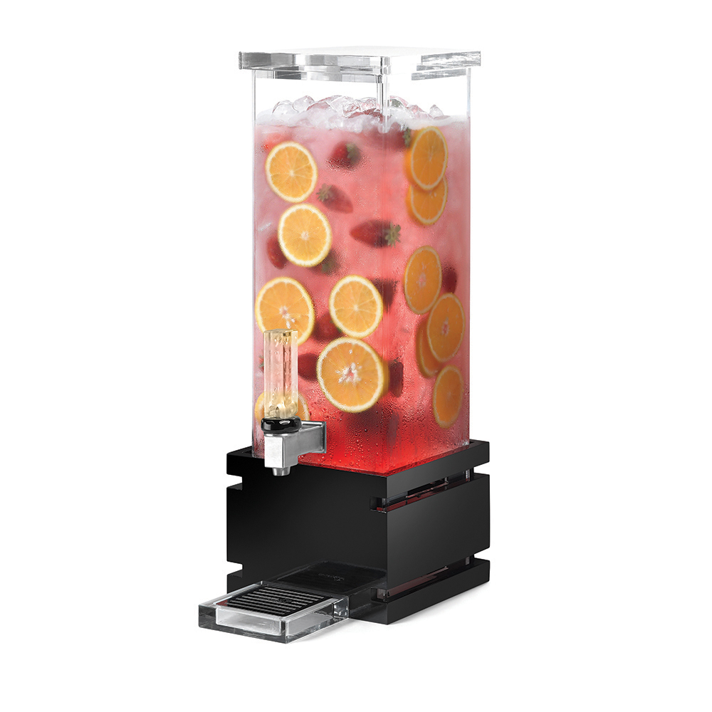 rosseto-ld121-getr-nkespender-7-6-liter-eckig-black-gloss-bambus-sockel image 4