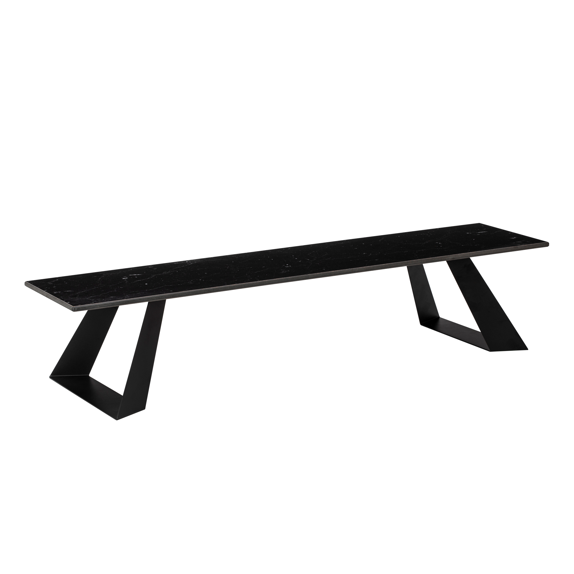 rosseto-alto-hplrs63-riser-narrow-rectangle-black-marble-mit-6-zoll-beinen image 1