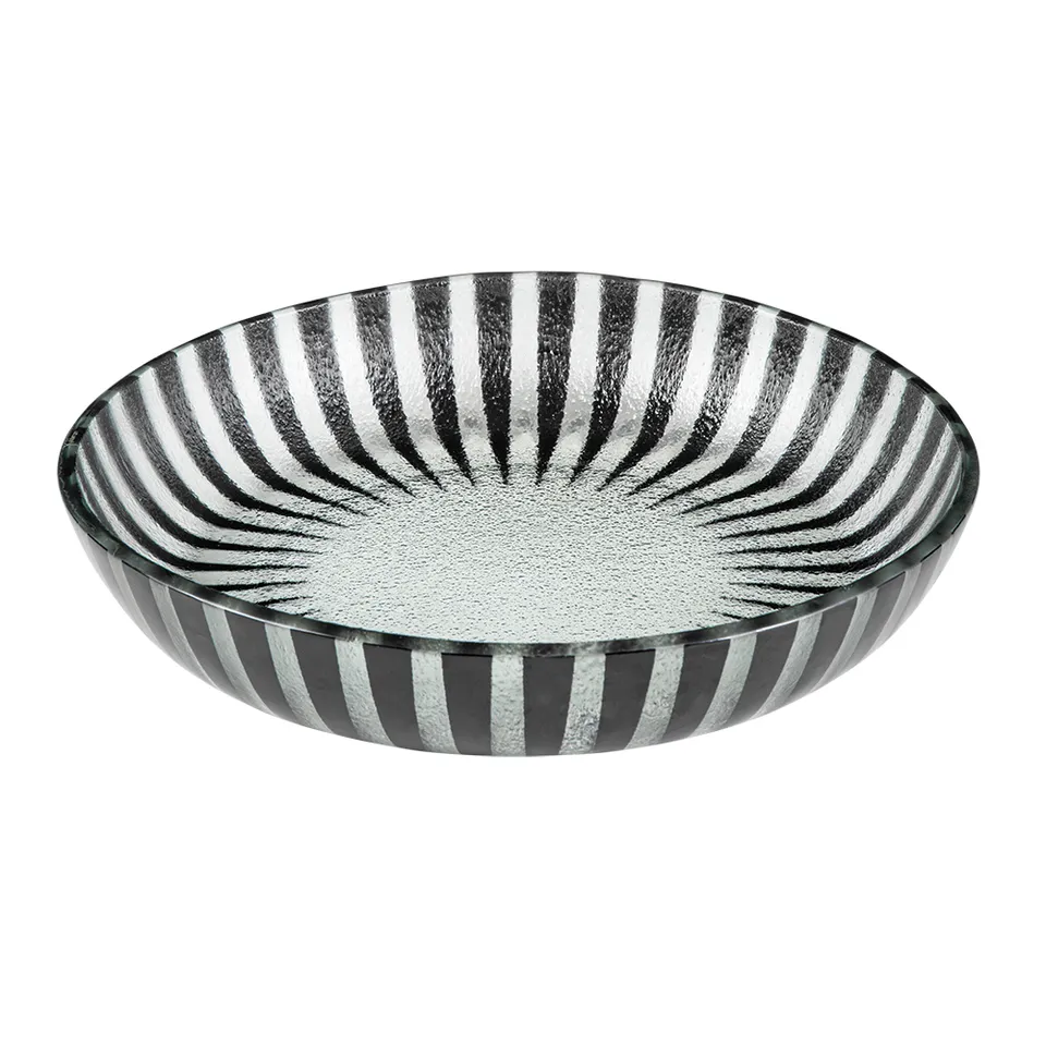 rosseto-kalderon-stelo-black-glasschale-flach-rund-28-cm-2er-set-gls043b image 1