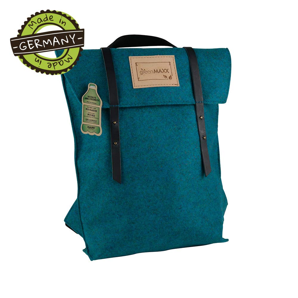 biozoyg-sansa-pet-filz-rucksack-shopper-26x38x8-cm-petrol image 2
