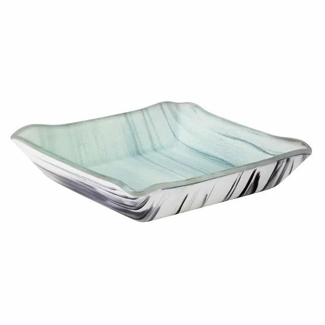 rosseto-aroma-gls063bw-konische-schale-eckig-schwarz-wei-ven-glass-collection image 1