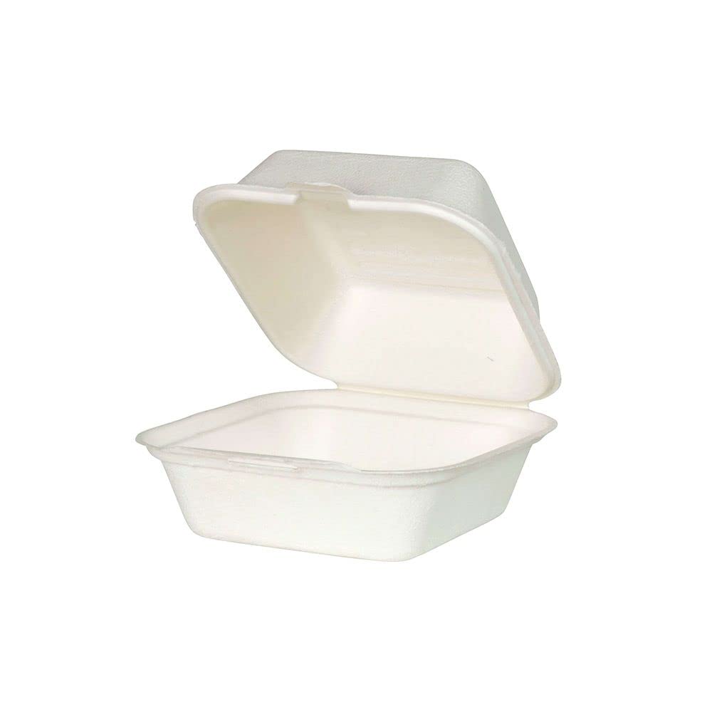 biozoyg-bio-burger-box-quadratisch-500-ml-14-3-x-15-cm-wei-mit-klappdeckel-50-st image 1