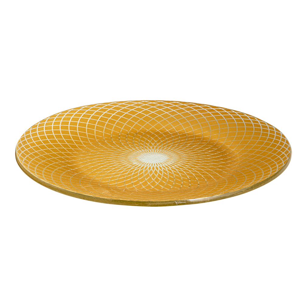 rosseto-kalderon-spiro-gold-gls036g-runde-glas-platte-15-6-zoll-handgefertigt image 1