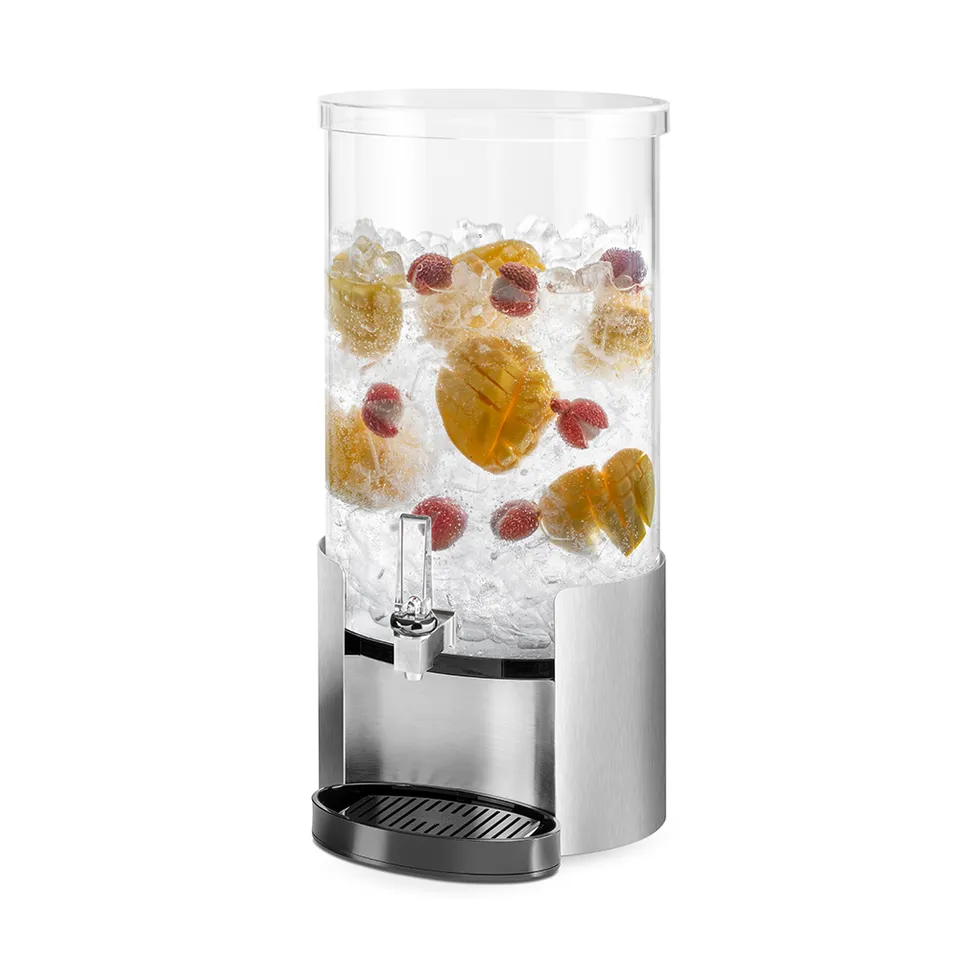 rosseto-ld175-getr-nkespender-15-1-liter-elliptisch-edelstahl-tropfschale image 1