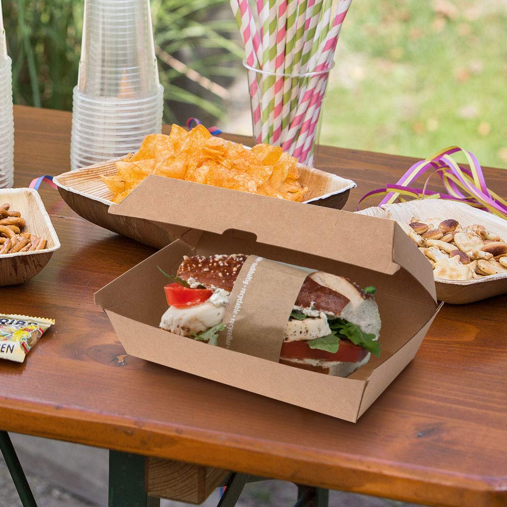biozoyg-take-away-burger-box-13-x-24-8-x-7-5-cm-braun-wei-200-st-ck image 4