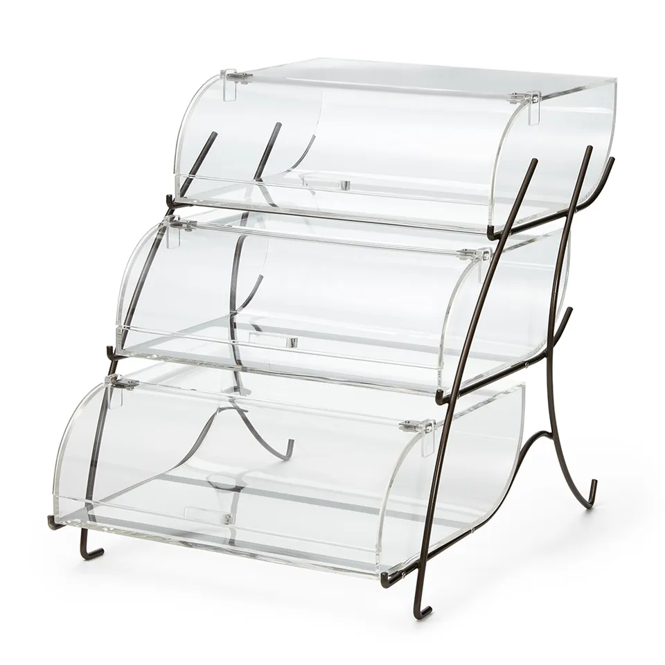 rosseto-bk023-etagere-3-st-ckig-bronze-kuchenvitrine image 1