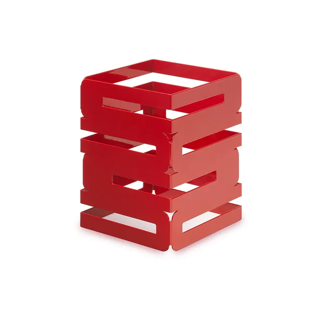 rosseto-skycap-8-zoll-riser-quadrat-rot-glanz-stahl-sm185 image 1
