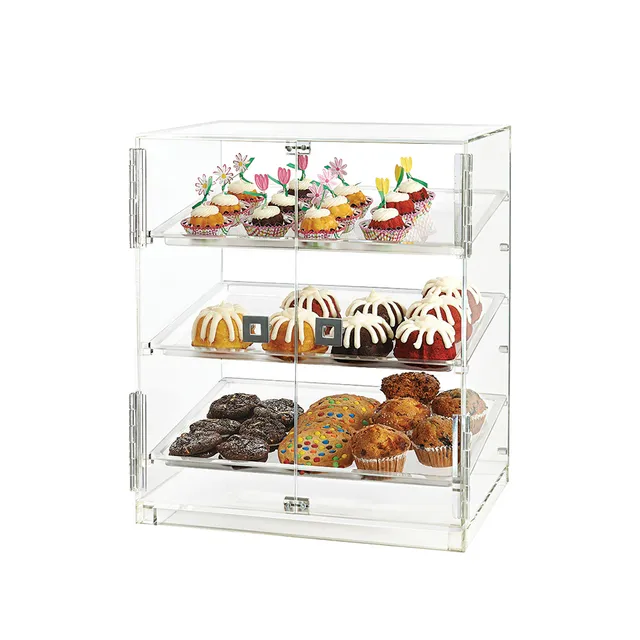 rosseto-bd124-bakery-vitrine-gro-mit-zwei-t-ren-und-drei-trays image 1