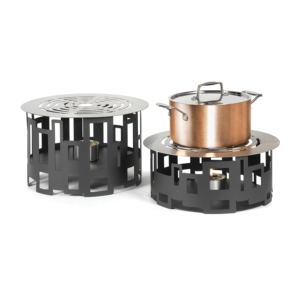 rosseto-sm111-buffet-warmer-runder-10-zoll-warmhalter-aus-schwarz-matt-stahl image 2