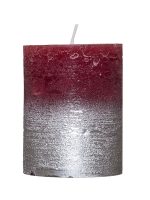 villaverde-rustikale-stumpenkerze-68-x-90-mm-metallic-silber-classic-candle image 7
