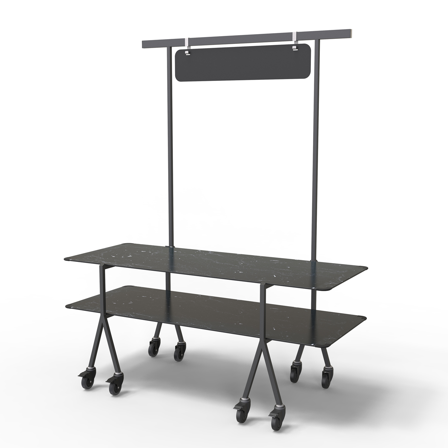 rosseto-modulite-mt-2004bmbw-2-level-buffet-tisch-set-black-marble-chalkboard-mi image 1