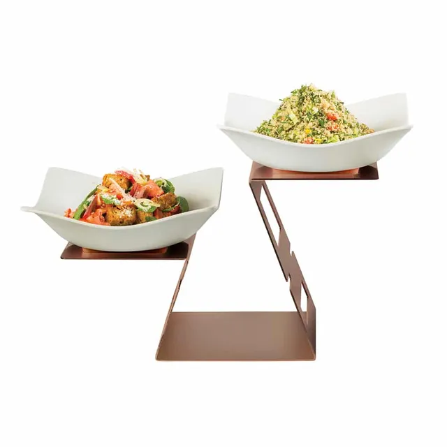 rosseto-swan-bronze-etagere-sm397-multi-level-riser-mit-2-gro-en-eckigen-melamin image 1