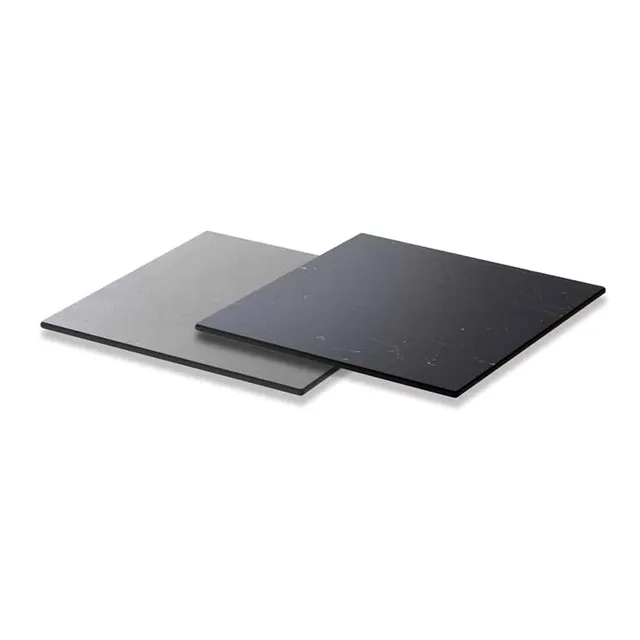 rosseto-hpl004cgbm-wendbare-quadrat-platte-14-zoll-concrete-gray-black-marble-hp image 1