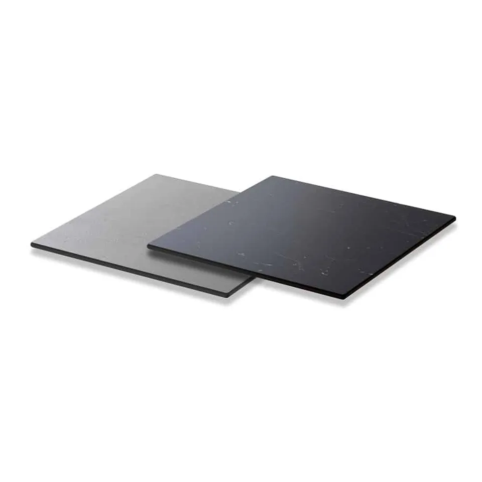 rosseto-hpl004cgbm-wendbare-quadrat-platte-14-zoll-concrete-gray-black-marble-hp image 1