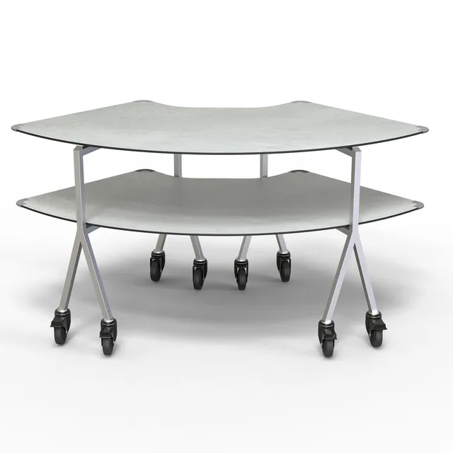 rosseto-mt-2007cgsw-modulite-2-level-kit-concrete-gray-mit-rollen image 1