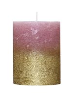 villaverde-rustikale-stumpenkerze-68-x-90-mm-metallic-gold-classic-candle image 6
