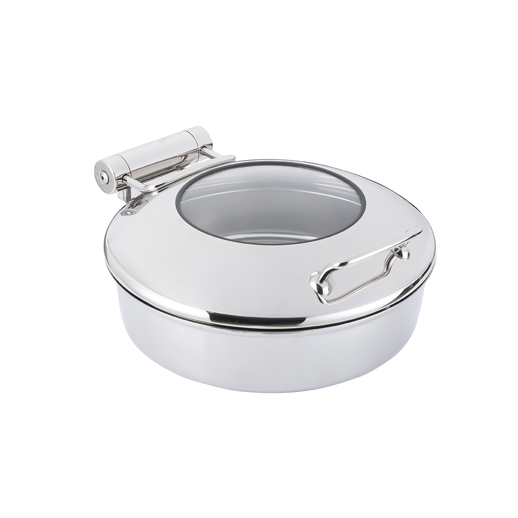 rosseto-vista-chrome-round-chafing-topf-4-22-qt-aufsatz-topf image 1