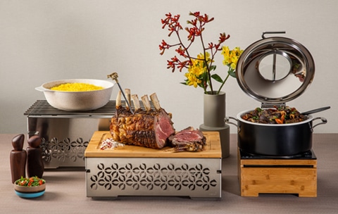 rosseto-iris-display-riser-smell-the-iris-buffet-deko image 1