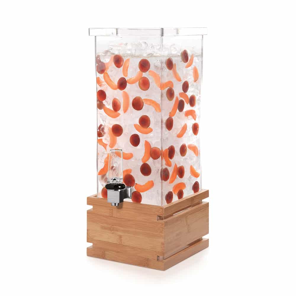 rosseto-ld131-getr-nkespender-quadratisch-4-gallonen-bambus-natur image 1