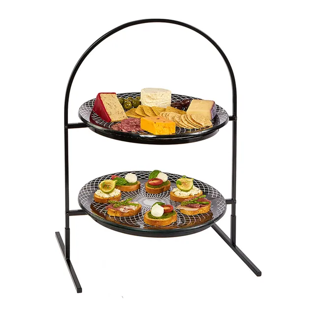 rosseto-gst08bfp-kalderon-etagere-2-st-ckig-mit-2-glasplatten-13 image 1