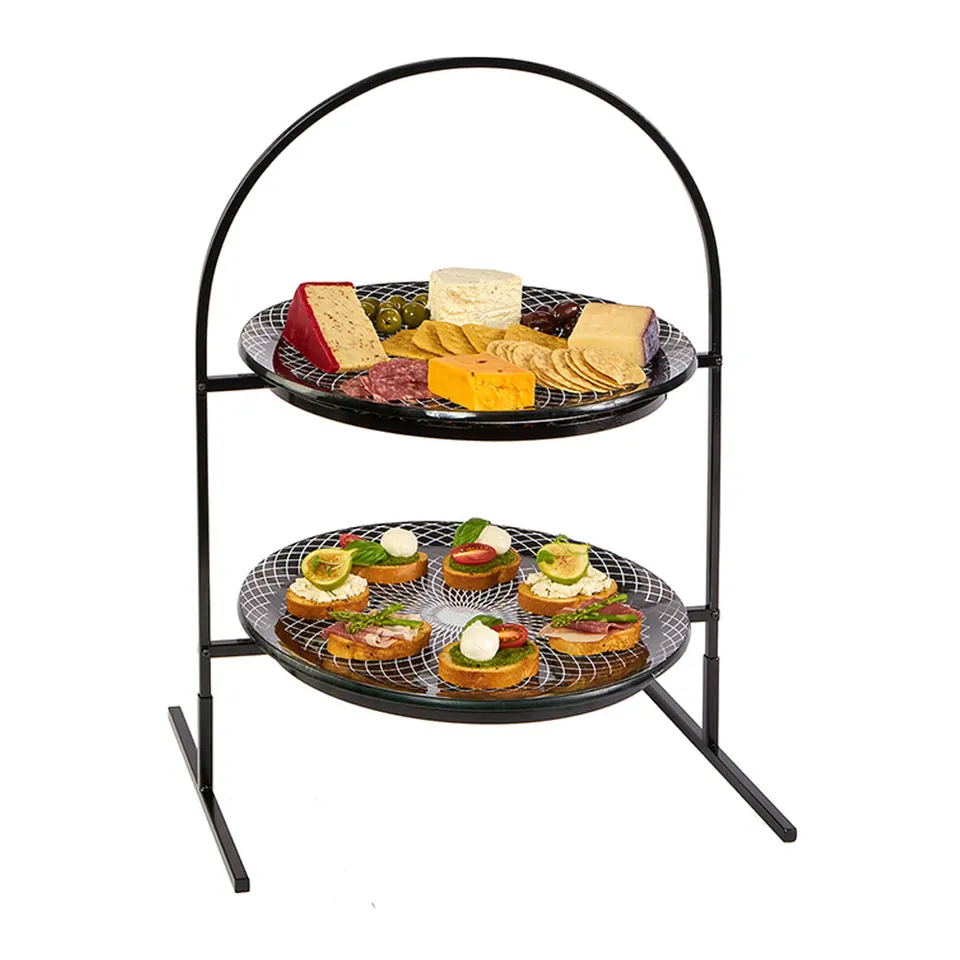 rosseto-gst08bfp-kalderon-etagere-2-st-ckig-mit-2-glasplatten-13 image 1