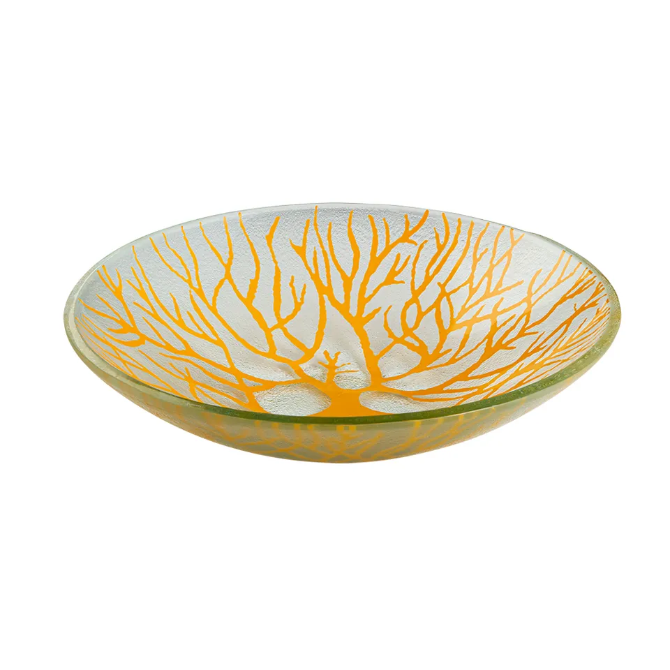 rosseto-kalderon-radici-gls046m-glasschale-35cm-senf-rund image 1