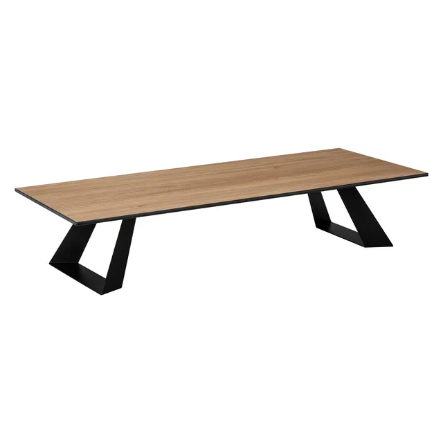 rosseto-alto-hplrs61-riser-wide-rectangle-naturholz-mit-6-zoll-schwarzen-beinen image 1