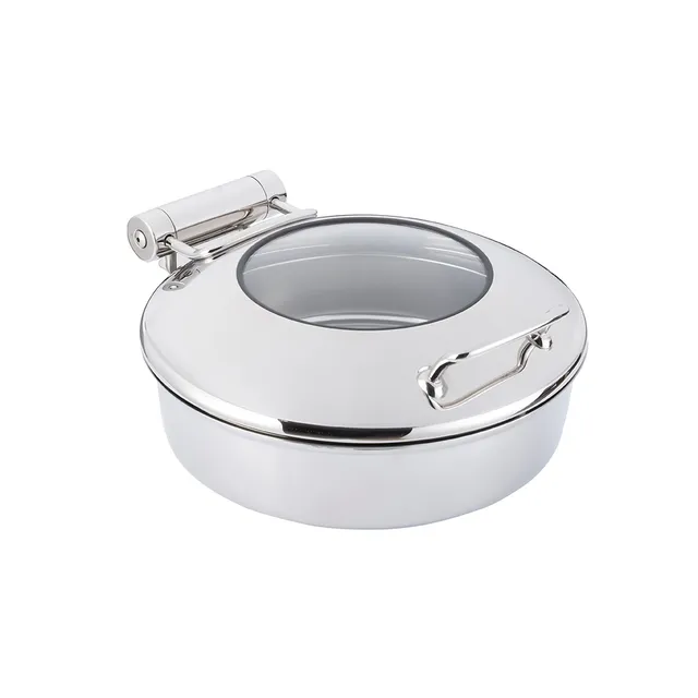rosseto-vista-chrome-round-chafing-topf-4-22-qt-aufsatz-topf image 1