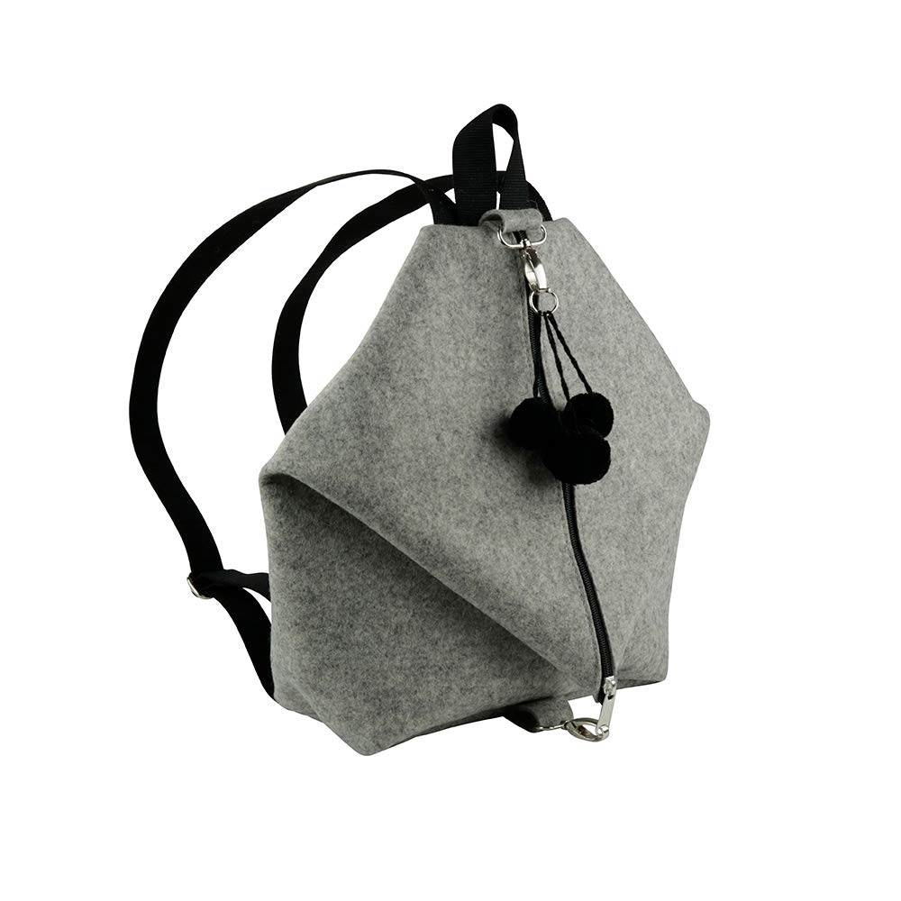 biozoyg-backpack-mina-filz-rucksack-hell-meliert-27x34x12cm-merinowolle image 1