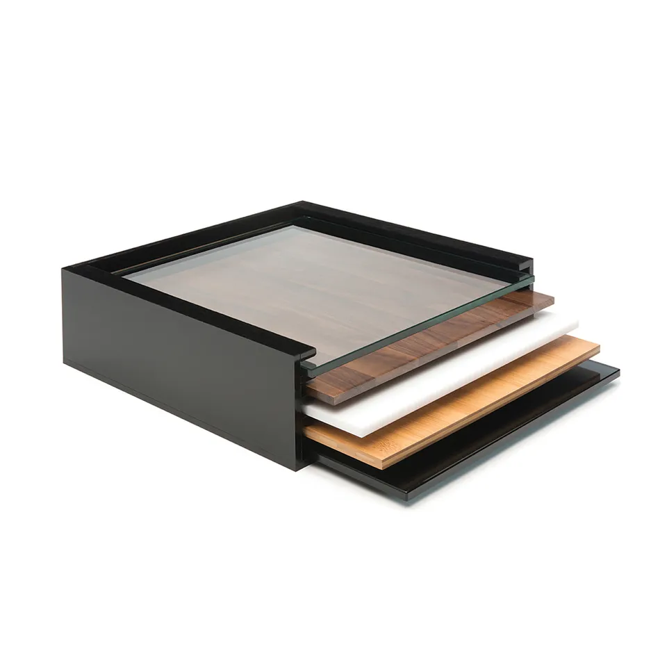rosseto-skycap-smm004-vitrine-14-schwarz-acryl-quadratisch image 1