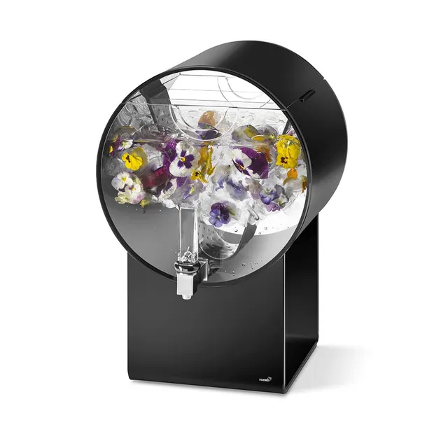 rosseto-lucid-barrel-getr-nkespender-3-gallonen-schwarzes-acryl-mit-infuser-ld18 image 1
