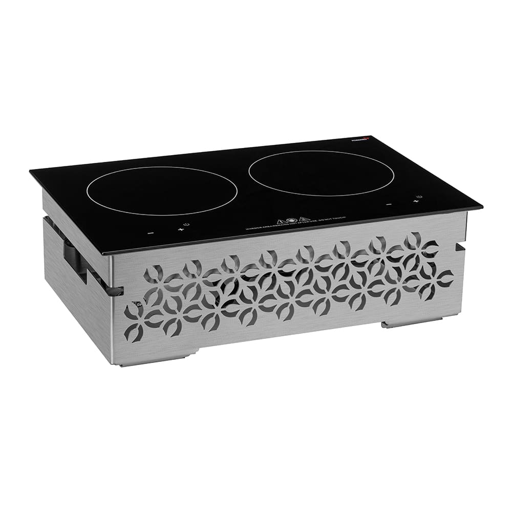 rosseto-iris-multi-chef-7-zoll-edelstahl-doppel-induktions-kit-mit-touch-top-sk0 image 1