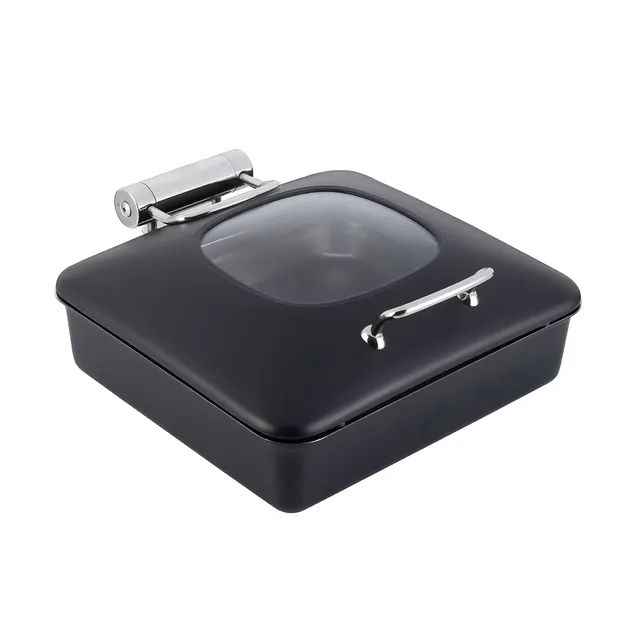 rosseto-vista-gw32esl-bk-chafing-dish-quadratisch-schwarz-6-34-qt image 1