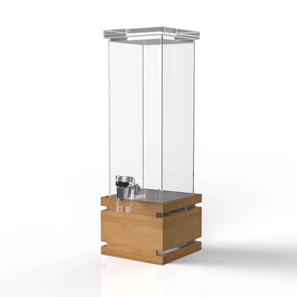 rosseto-ld112-getr-nkespender-2-gallonen-rechteckig-mit-bambus-basis image 3