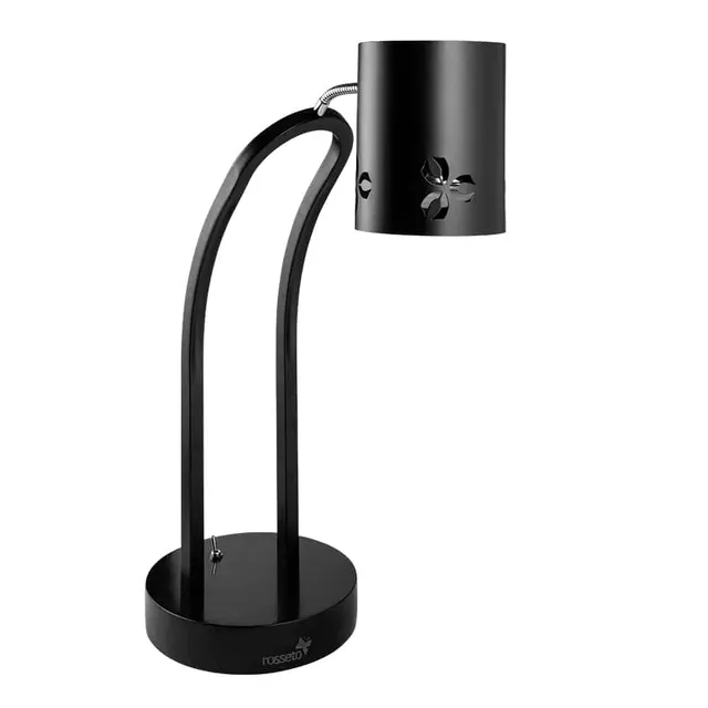 rosseto-iris-hl018-w-rmelampe-single-schwarz-matt-mit-metallfu image 1