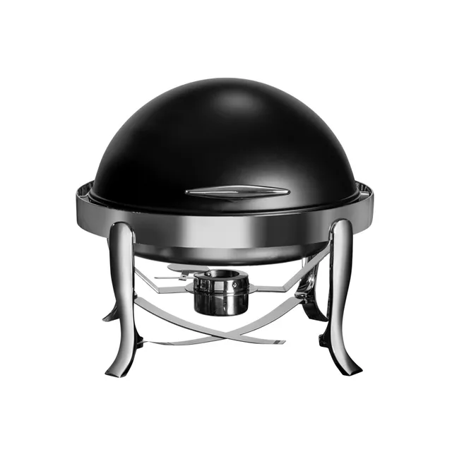 rosseto-wm6803-bk-roll-top-chafing-dish-rund-mattschwarz-6l image 1