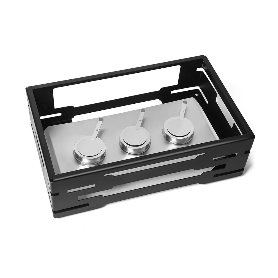 rosseto-multi-chef-7-zoll-warmer-black-matte-steel-mit-burner-holder-sm234 image 1