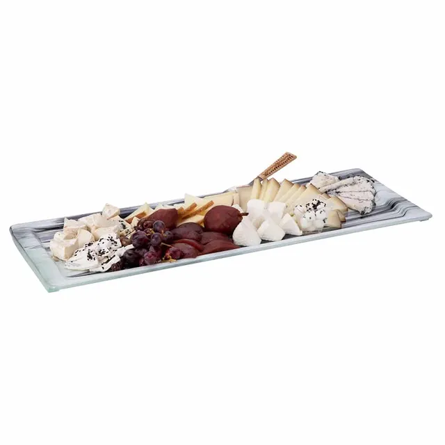 rosseto-aroma-gls062bw-gro-e-rechteck-platte-mit-rand-schwarz-wei image 1