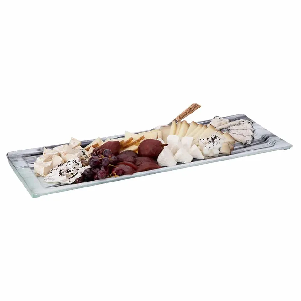 rosseto-aroma-gls062bw-gro-e-rechteck-platte-mit-rand-schwarz-wei image 1